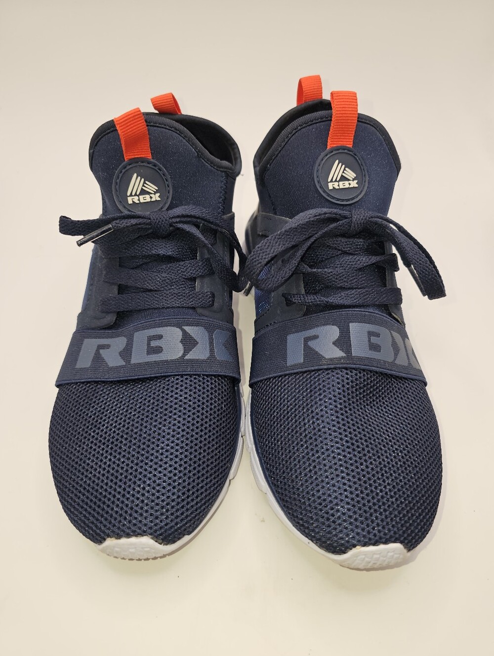 RBX Women's Navy Blue Athletic Sneakers with Red Pull Tabs, Size 6.5 - Picture 1 of 10